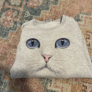 Vintage cat sweatshirt